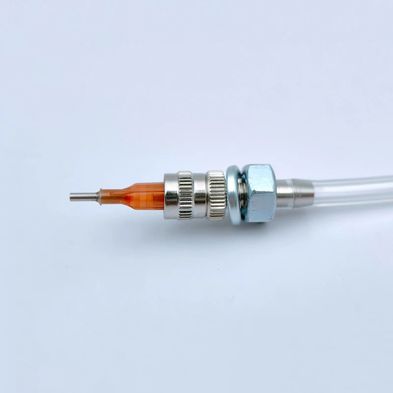 ~Tracheal Connector Luer Lock Adapter Fitting Dispenser Connector Nickel Plated Brass Threading Plate Fixed Adapter Needle