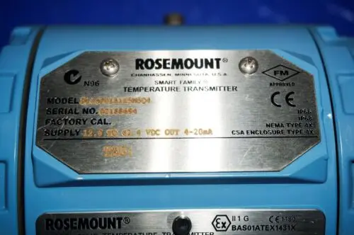 EMERSON ROSEMONO 3144PD1A1K5M5Q4 TEMP TRANS 3144 PD1 ID83694