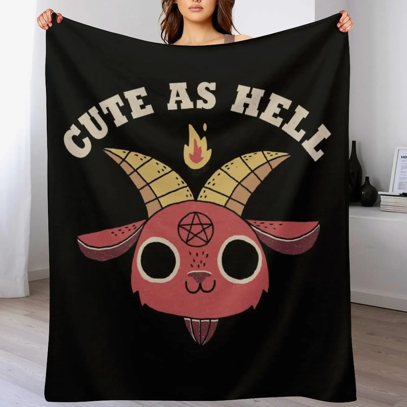 

Cute As Hell Throw Blanket wednesday warm winter Thin christmas gifts Blankets