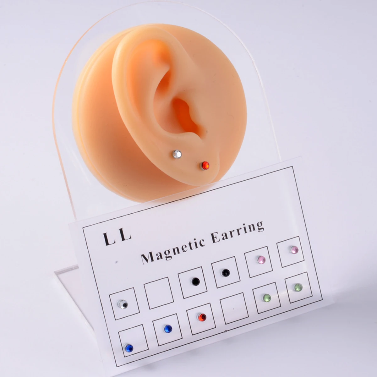 12pcs Hole-less Nose Studs Non-Piercing Drilling Magnetic Magnetic Lip Studs Small Ear Studs Small Size Ear Bone Studs