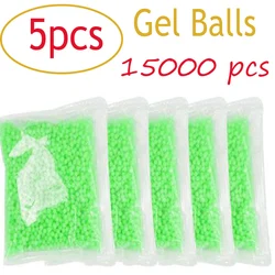 5Bags/1.5w pcs  7-8mm Glow In the Dark Tracer Gel Ball Blue Outdoor Equipment