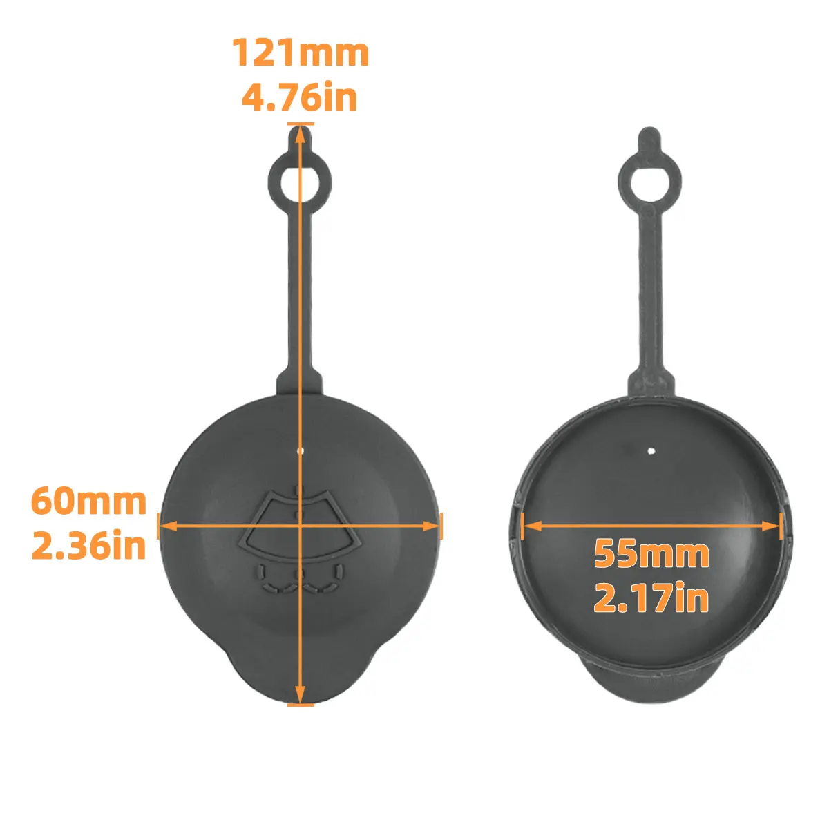 1 Stück Kunststoff-Wischflüssigkeitsbehälterdeckel für Nissan Micra K13 2011-2022, Nissan March K13 2011-2022, 28913-1HA3A – Detail 6