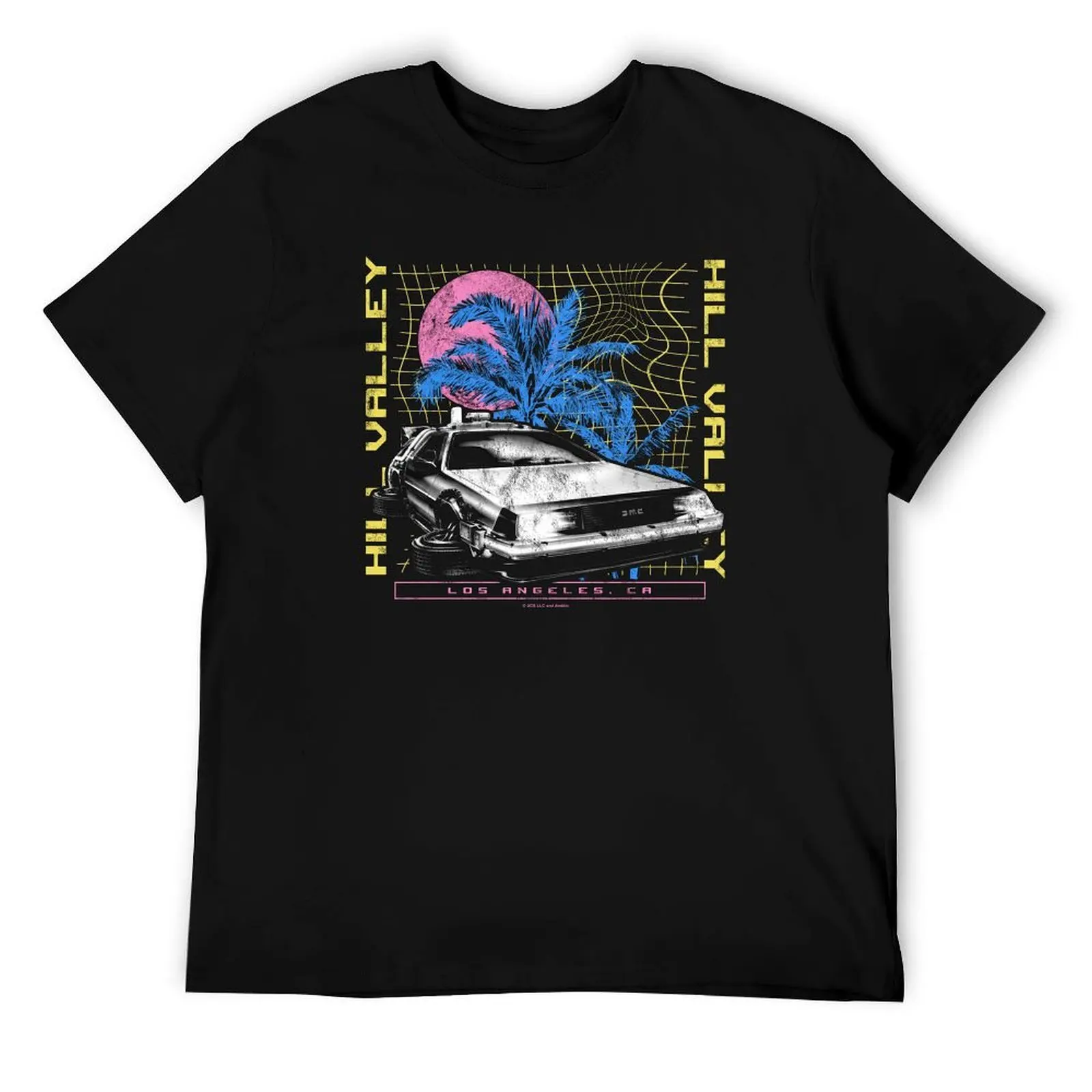 

Back To The Future 35th Anniversary Hill Valley DeLorean T-Shirt funny t shirts cotton g man t shirts for men T-Shirt