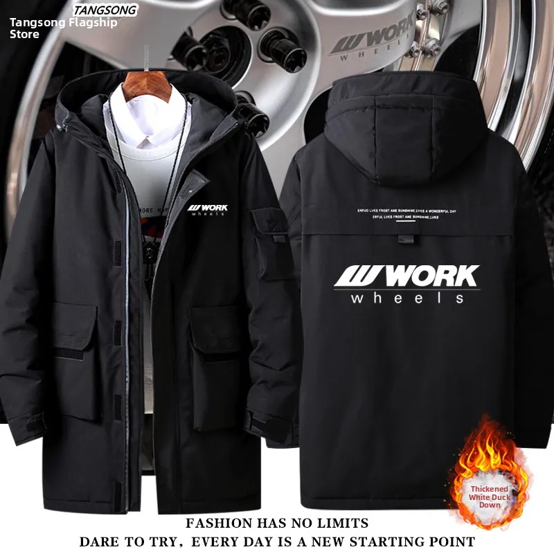 

Loose Fit Du down Jaet for Men And Women Racing Car Modified Clothes JDM Faion Brand Casual Loose Top Polyester Fiber