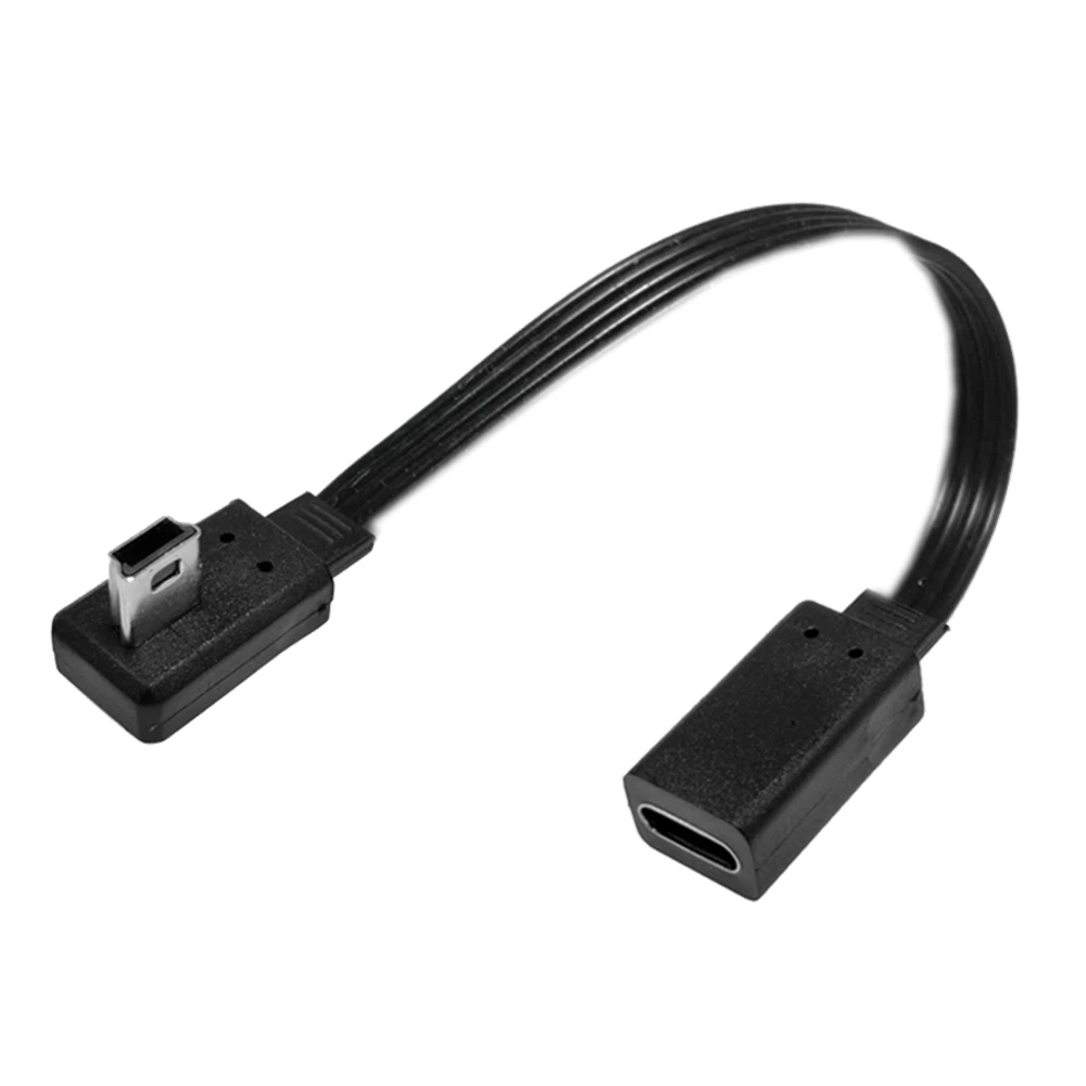 

TYPE-C data cable 0.1M 0.2M mini USB to Type C female conversion mini charging data cable T-shaped car mounted dash cam connecto