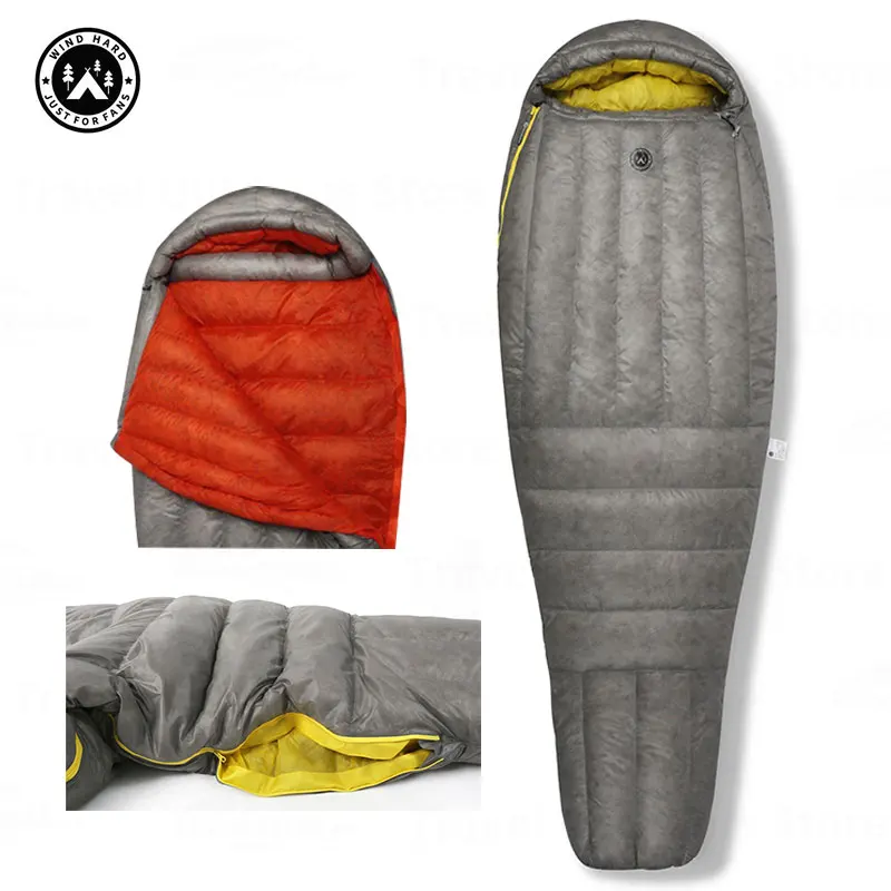 AEGISMAX Dusk Sac de couchage ultraléger en duvet 4 ℃ -2 ℃   800FP Sac de couchage touristique étanche pour randonnée en plein air iFlex 7DNylon Mummy Down