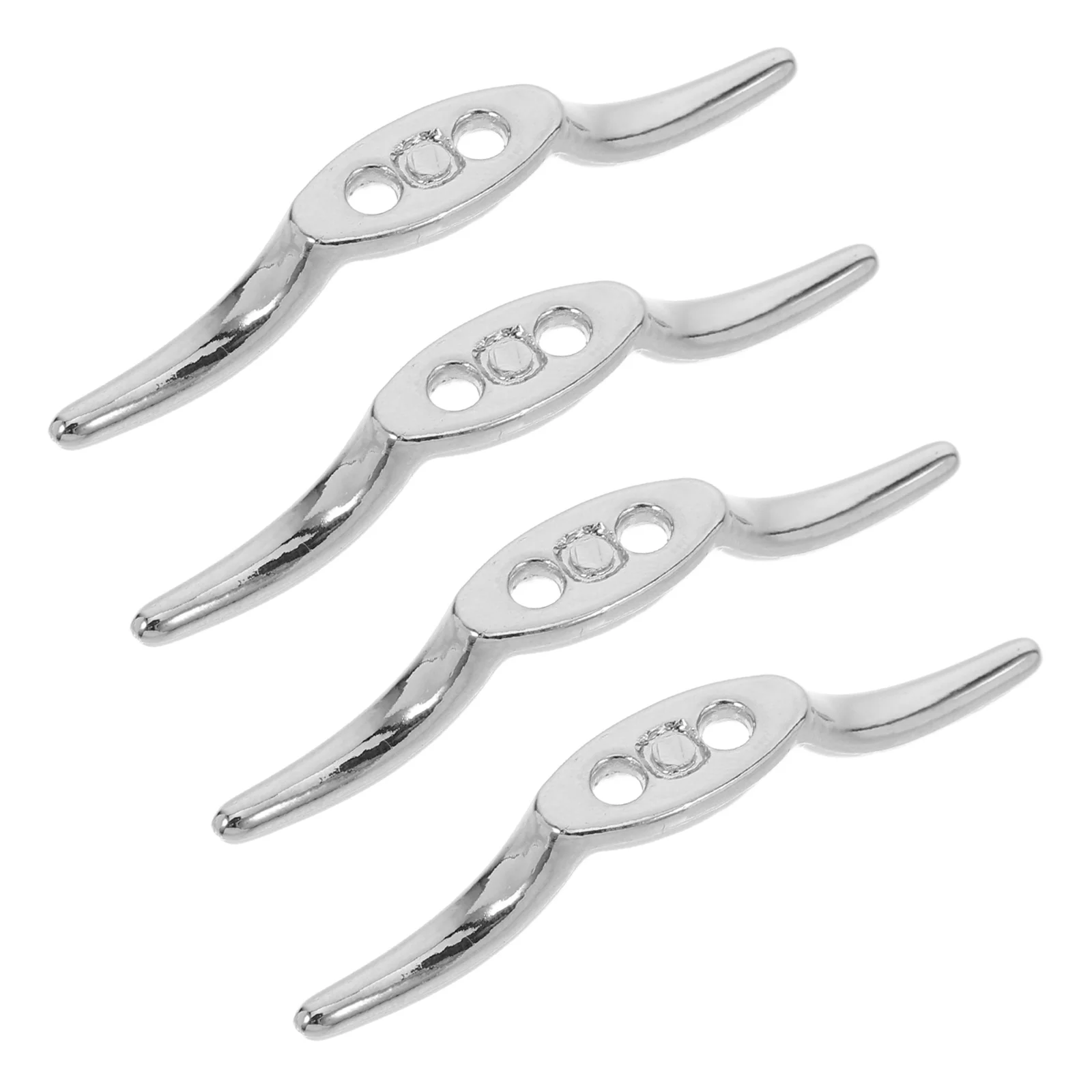 

4Pcs Heavy Duty Zinc Alloy Blind Cord Winder Window Curtain Rope Cleat Flagpole Hook Home Accessories Boat Rope Hook