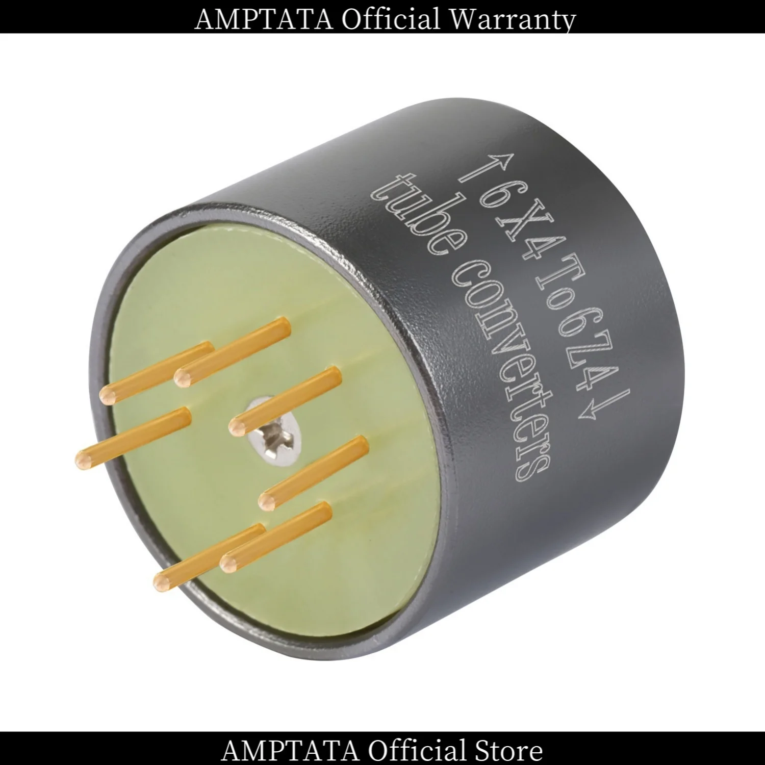 AMPTATA / 6X4 إلى 6Z4 / محول مقبس محول أنبوب الفراغ / دبوس نحاسي نقي مطلي بالذهب عيار 24 قيراط / جيتار مضخم مسبقًا