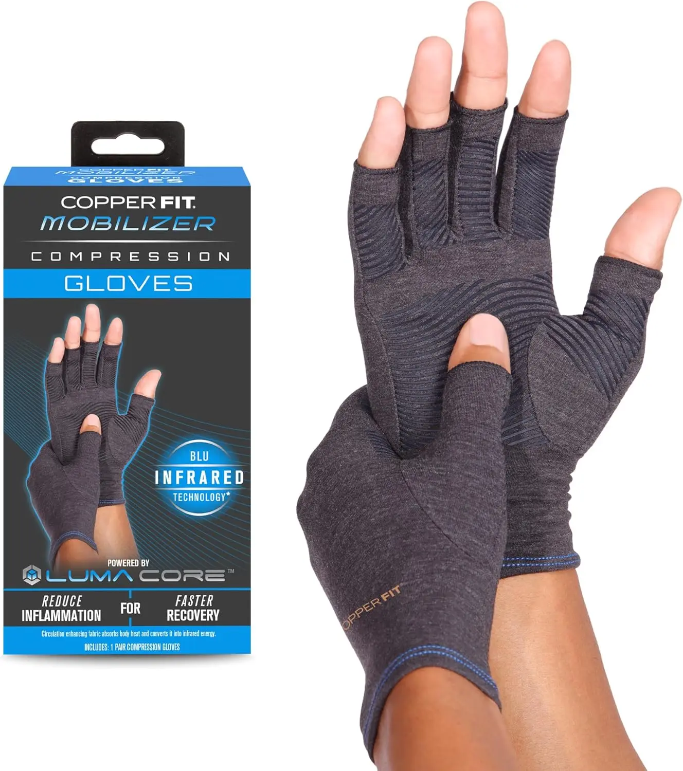 

Compression Gloves for Arthritis, Joint Swelling, Tendonitis - Unisex Sports Support