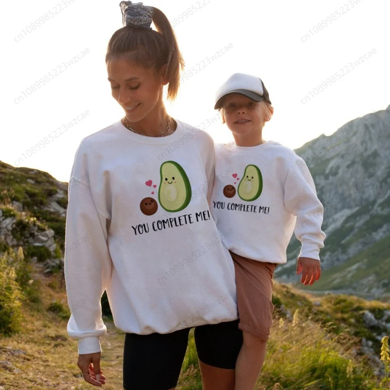 

Graphic Avocado Cartoon Fruit Children Funny Printed Sweatshirt Kids Hoodies Fashion Boys Girl Long Sleeve Clothes for Family