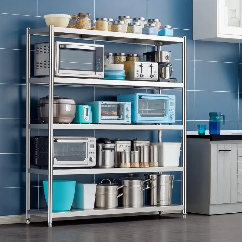 

Многофункциональная многоярусная подставка для микроволновой печи из нержавеющей стали, полка для хранения, подставка для кастрюль