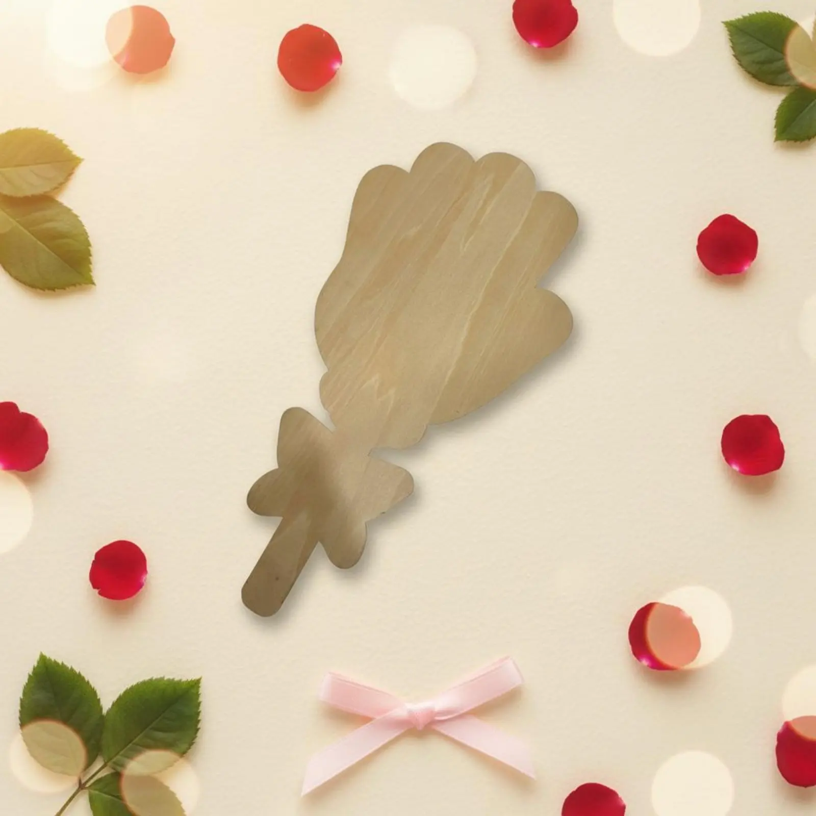 

DIY Handprint Flower Plaque Paintable Surface Initial Mother's Day Keepsake Holiday Decoration for Children