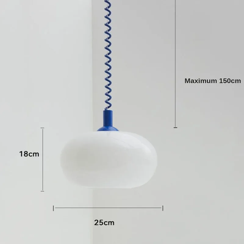 Bauhaus Glass Chandeliers Nordic Pendant Lights Bedroom Besides Living Room Dining Room Restaurant Modern Color Hanging Lamp