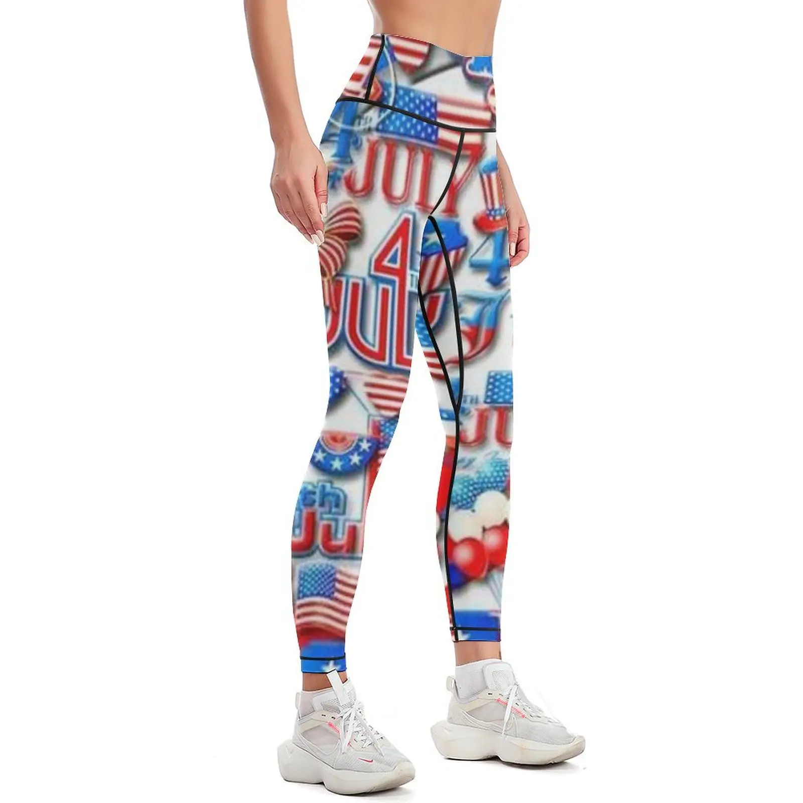 USA- America 4 july Leggings push up legging gym clothing sports for push up Womens Leggings