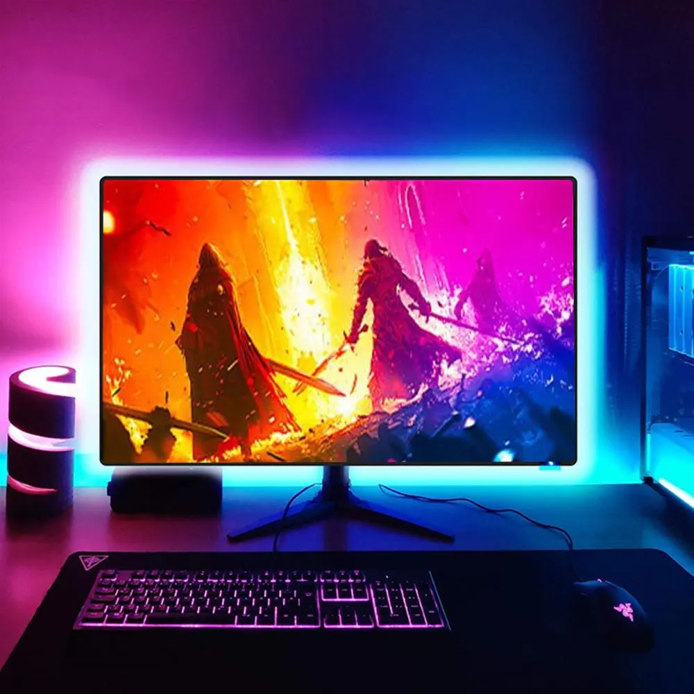 USB 5 فولت RGB TV Led شريط إضاءة خلفي 30 المصابيح/م Led الإضاءة مع البعيد لتقوم بها بنفسك الألوان Led الإنارات لإضاءة التلفزيون 49/49/55/58 بوصة