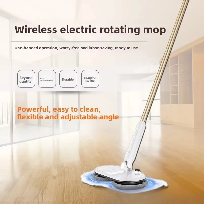 Wireless Electric Mop Household Mopping Sweeping Fully Automatic One-tow Net Mopping Machine Mopping Essential