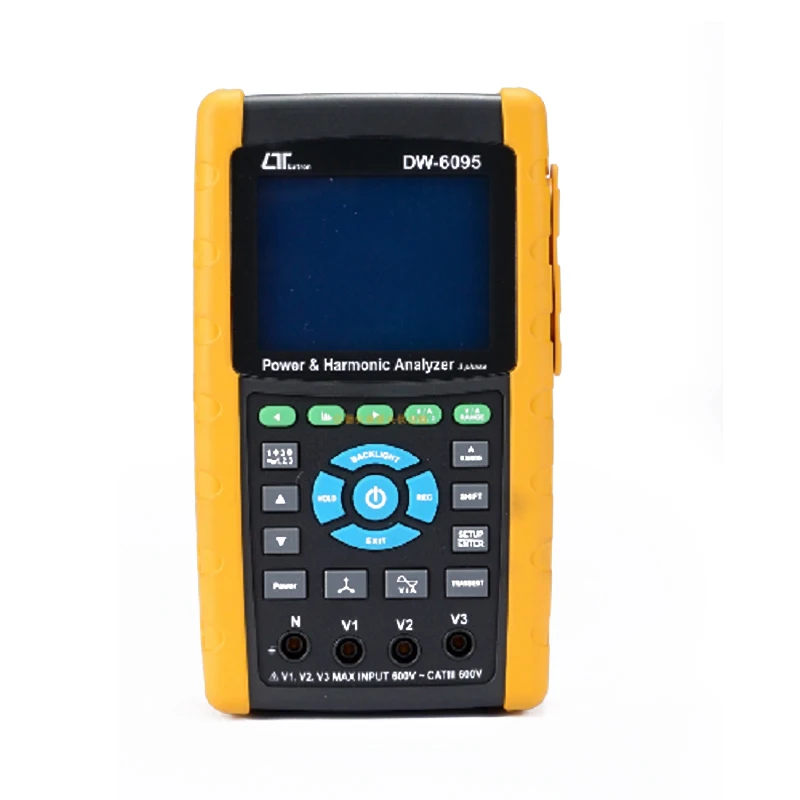 LUTRON DW-6095 Handheld High-Precision Three-Phase Multi-Function Power Harmonic Analyzer Electrical Quality Detector