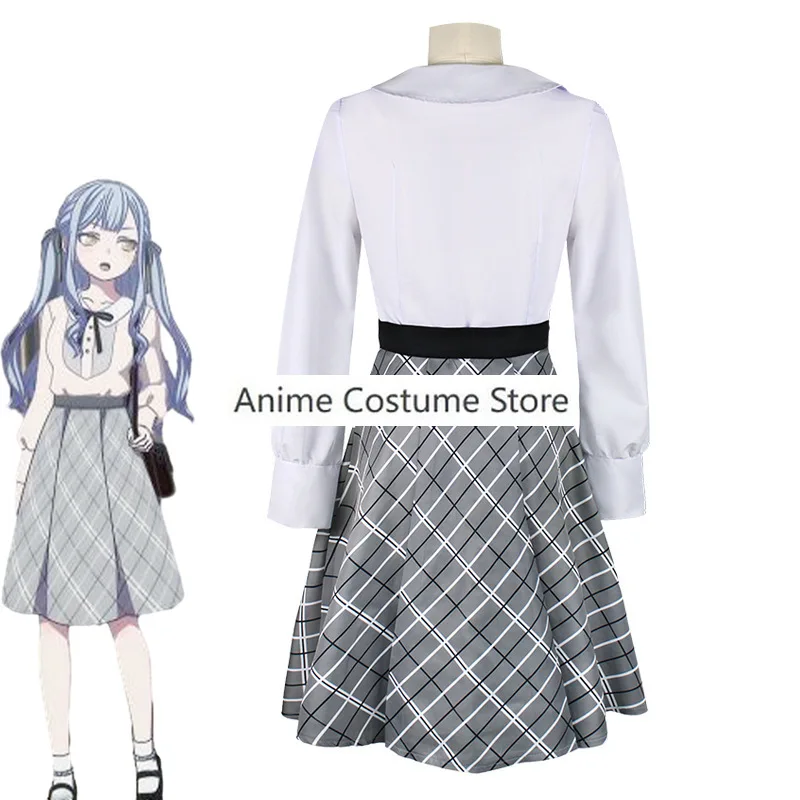 Anime BanG Dream! Togawa Sakiko Cosplay Costume Oblivionis White Shirt Skirt School Uniforms Wig Woman Lovely Daily Leisure Suit