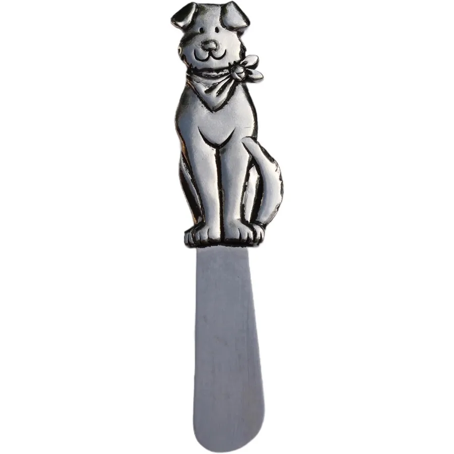 

Butter Spreader Knife with Dog Design for Soft Cheese and Pate Functional Kitchen Gadget and Decorative Gift for Pet Animal Ent