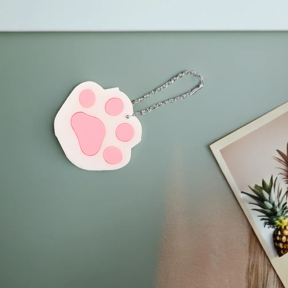

10Pcs Keys Identifier Covers PVC Material Cute Cat Paw Keycaps Protective Sleeve for Apartment Building Keychain Label Tags