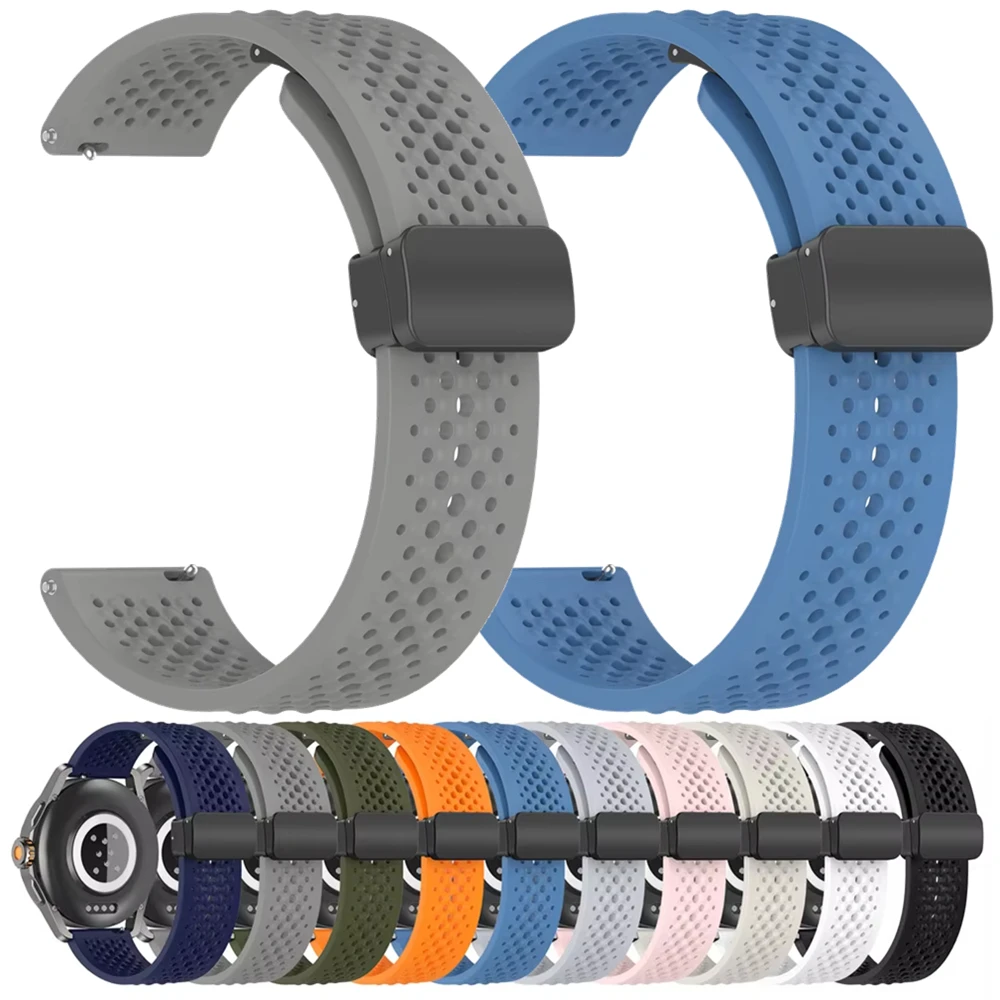 

Ремешок с магнитной петлей для Garmin Forerunner 965 265 745 570 255, музыкальный спортивный силиконовый дышащий ремешок для часов Garmin Venu 3/2, ремень