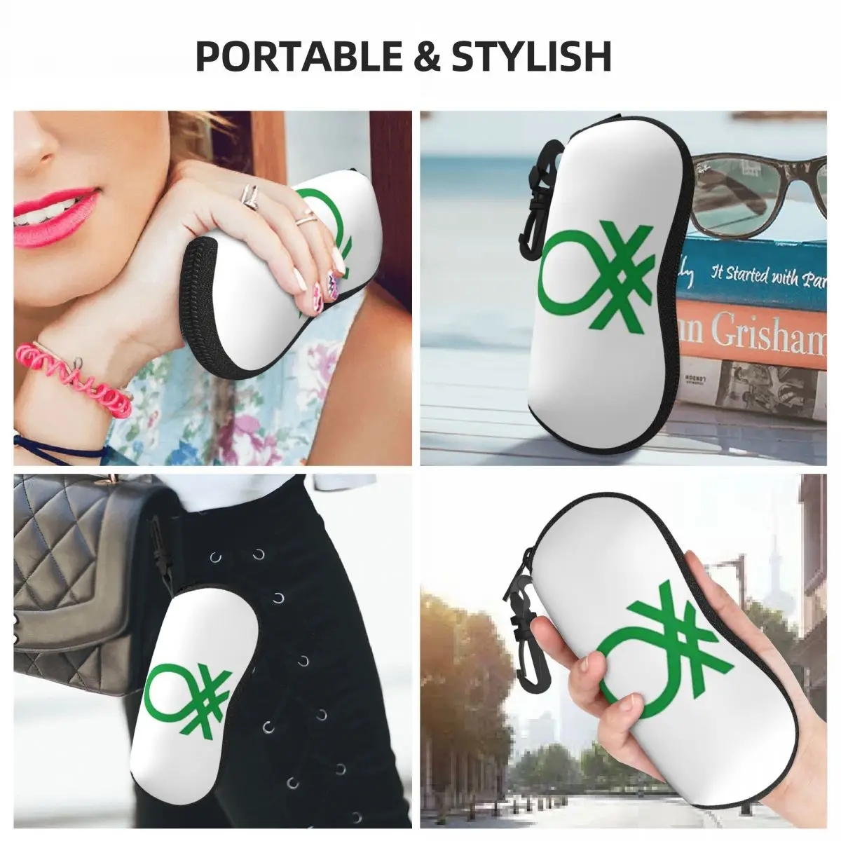United Colors Of Benetton Shell Glasses Case Portable Sunglasses Box Women Men Soft Eyeglass Bag Pouch view 5