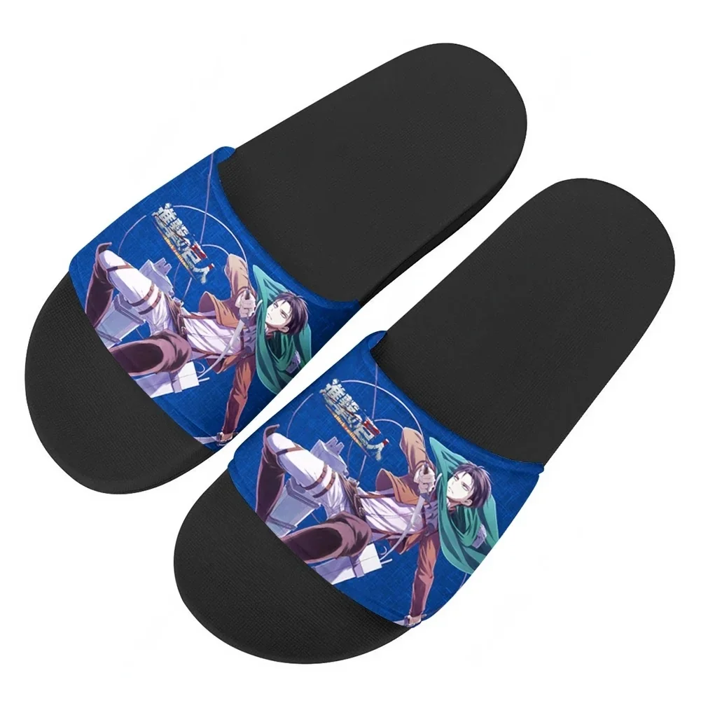 

Attack on Titan Slippers Home Water Shoes Men Women Teenagers Custom Made Bathroom Beach Pool Sandals That Can Be Worn Outside
