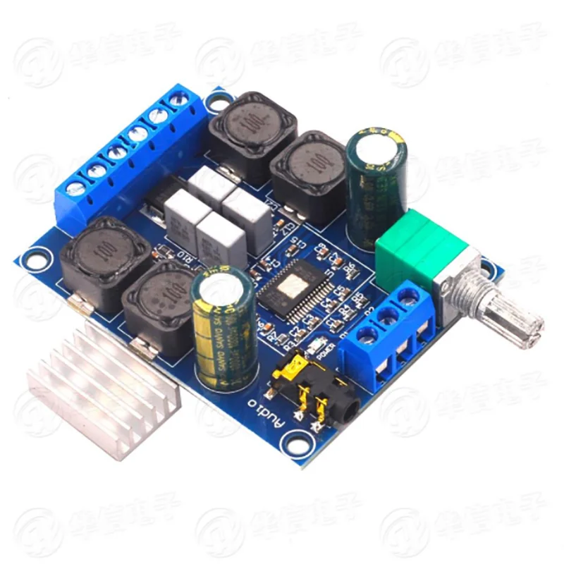 

XY-502 High-power digital power amplifier board TPA3116D2 audio amplifier module power amplifier board two-channel 2*50W