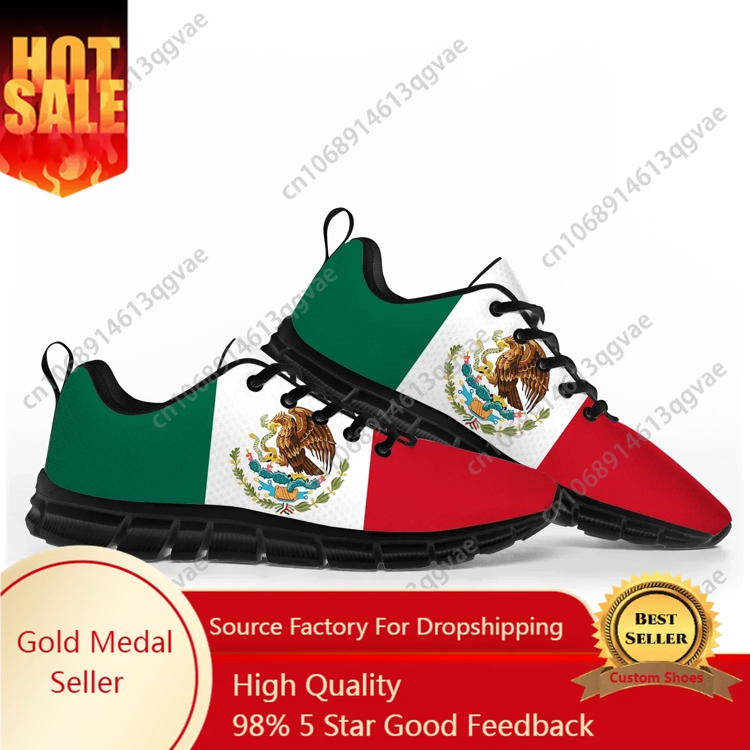 

Mexican Flag Sports Shoes Mens Womens Teenager Comfortable Sneakers Mexico Casual Custom High Quality Couple Shoes