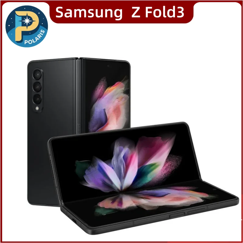 Samsung Galaxy Z Fold3 Fold 3 5G F926N F926U1 F926B d'origine, 12 Go de RAM, 256/512 Go de ROM, 7,6 pouces, pliable, presque neuf, t�l�phone portable