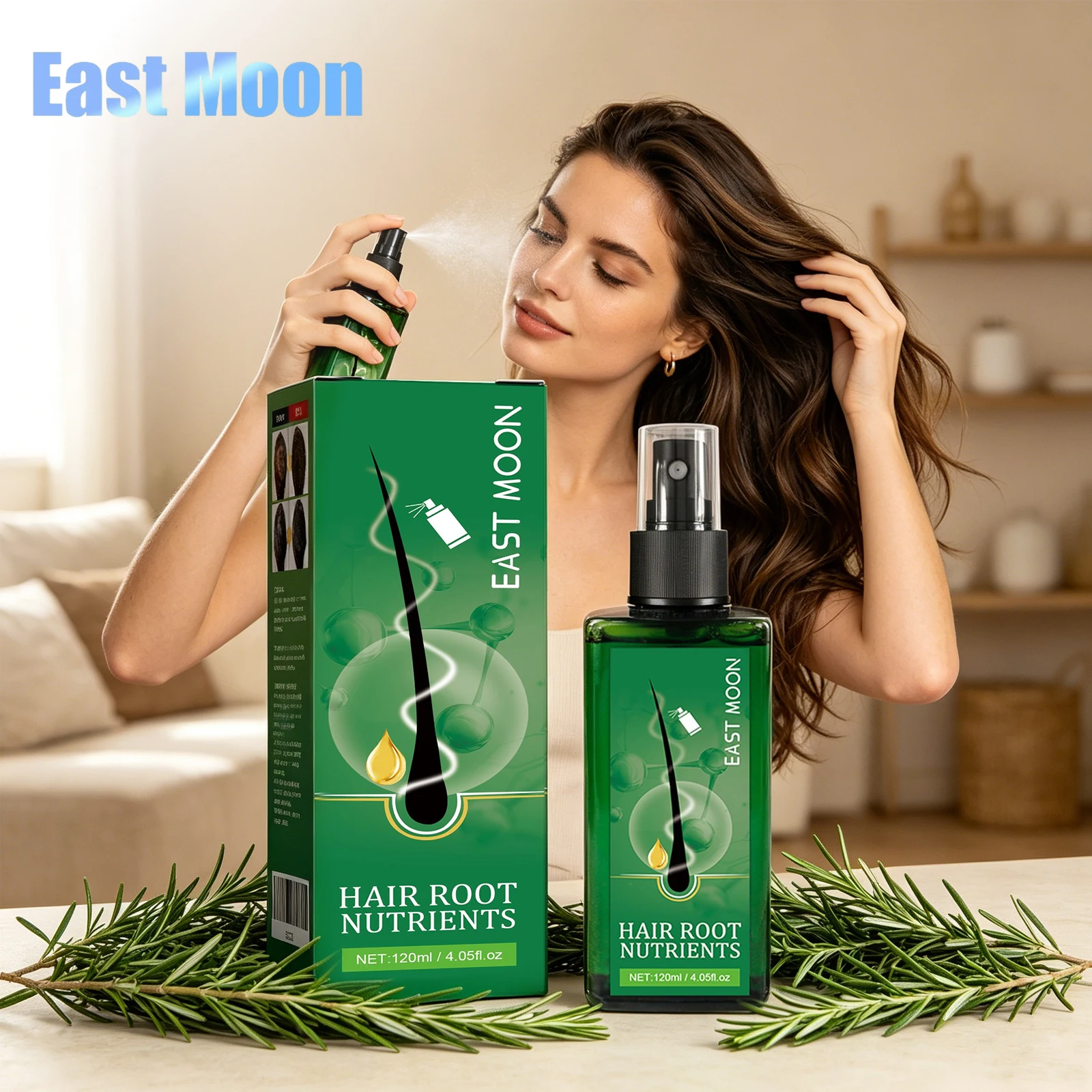 Ginger Hair Growth Spray Boost Growth Anti Hair Loss Nourish Thin Dry Broken Hair Repair Damaged Scalp Healthy Hair Care Serum