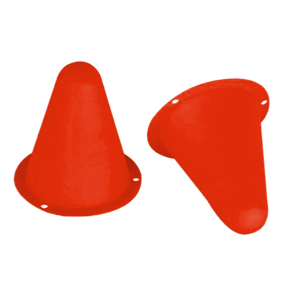 20Pcs/Lot Sport Football Soccer Rugby Training Cone Cylinder Outdoor Football Train Obstacles for Roller Skating Red