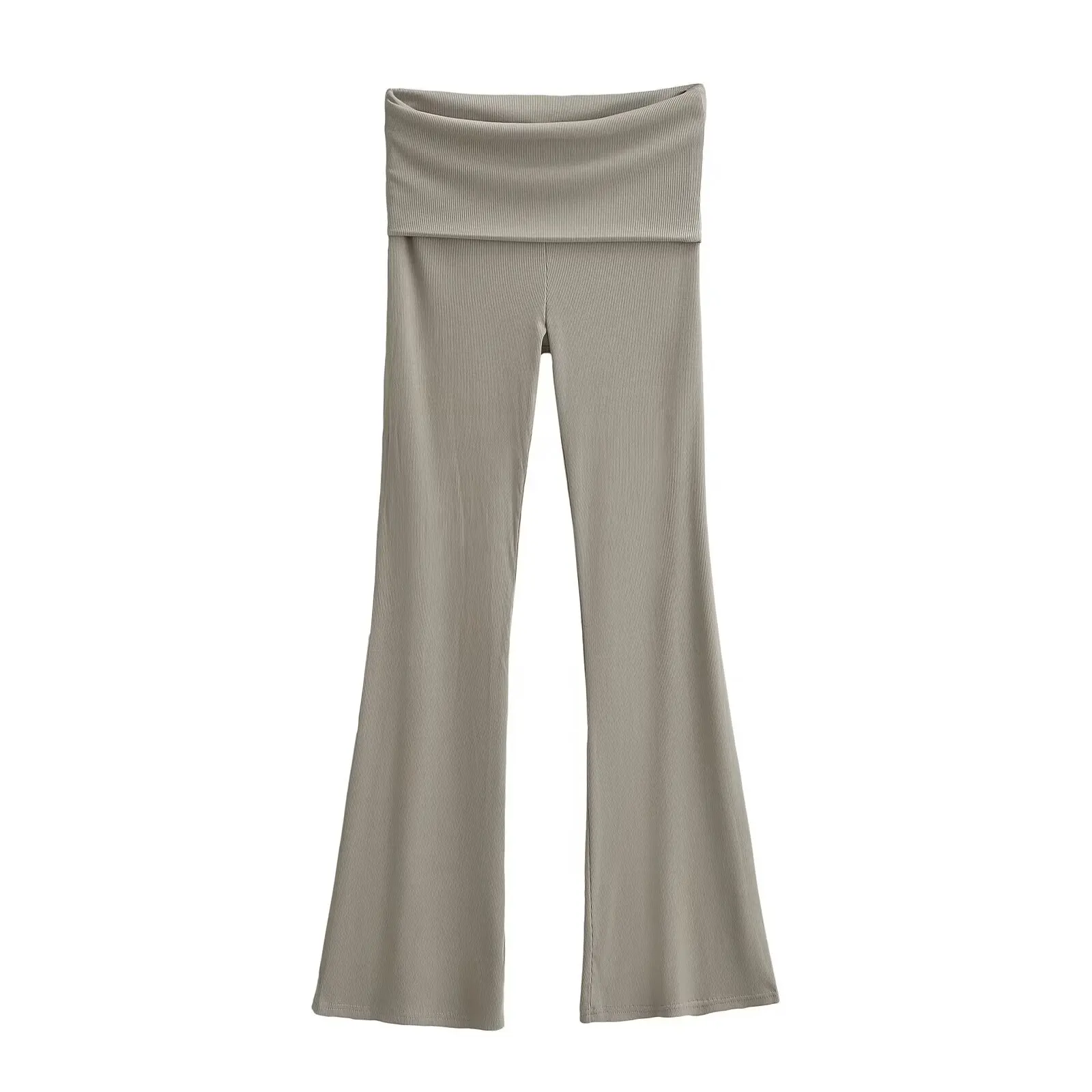 กางเกงโยคะขายาวเอวสูงทรงกระดิ่ง ขาบาน ยืดหยุ่น กระชับสัดส่วน สไตล์ลำลอง เซ็กซี่ สำหรับผู้หญิง