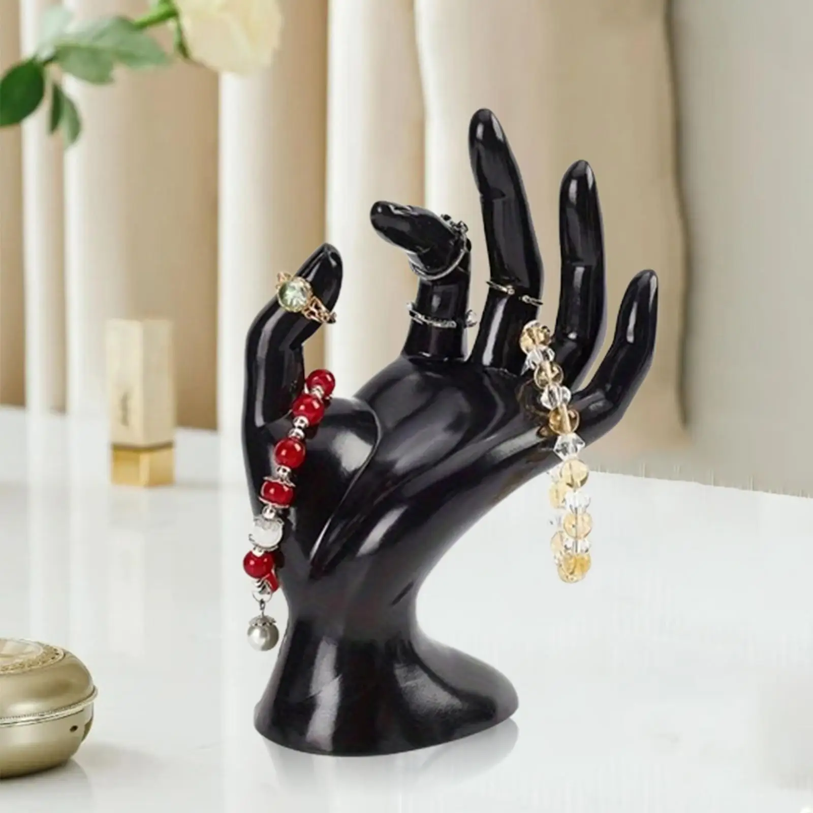 Jewelry Display Holder Female Mannequin Hand Decorative Multifunctional Display Stand for Photo Props Tabletop Home Shows Shops