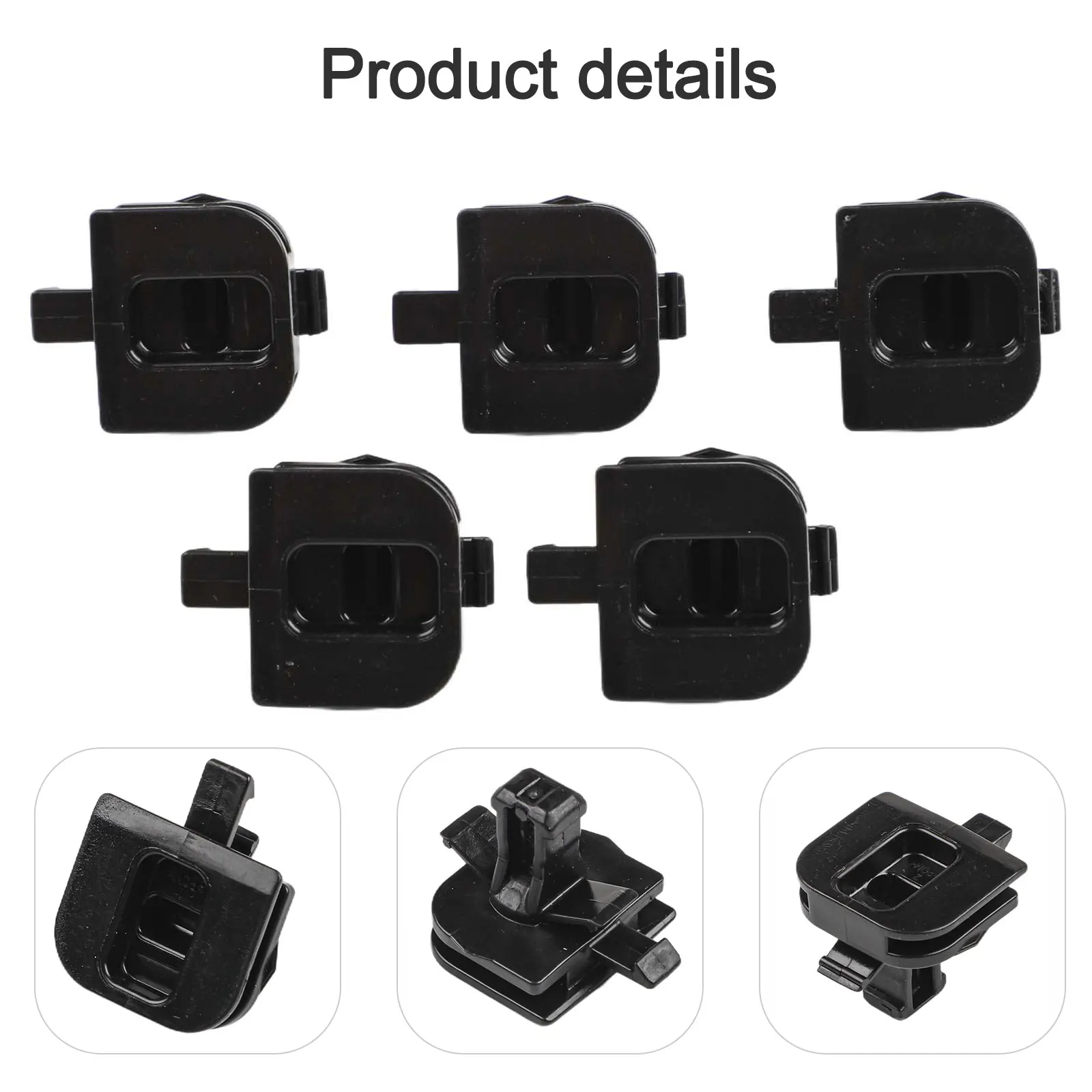 2pcs Black Car Door Panel Skirt Fixing Clip 510868246 5G0868563 For Scion For Skoda Interior Trim Fastener Replacement