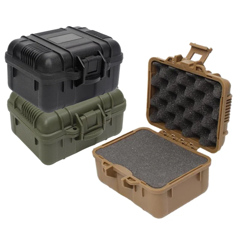 Plastic Tooling Box Sealed Equipment Waterproof Instrument Case Small Collectible Storage Hard Case Outdoor Portable Toolbox