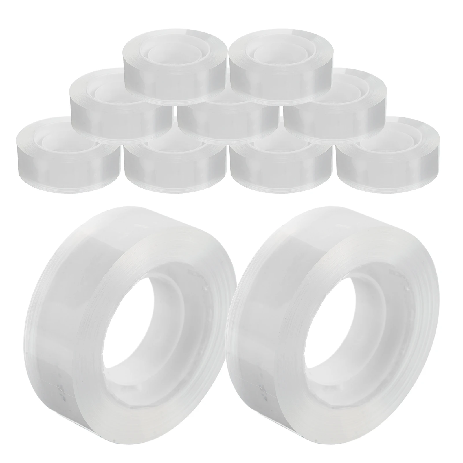 48 Rolls Transparent Tape Clear Office Refills Ultra Adhesive Strength School Packing Invisible Refill Sticky Glue