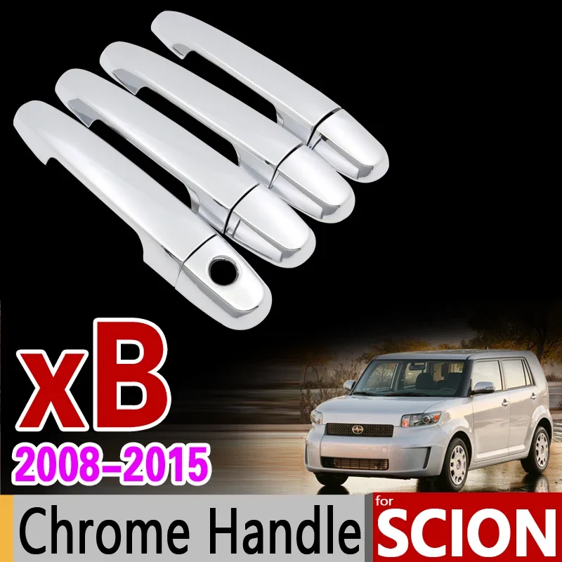

for Scion xB 2008 - 2015 Chrome Handle Cover Trim Set for Toyota Corolla Rumion Rukus 2010 2013 Accessories Stickers Car Styling