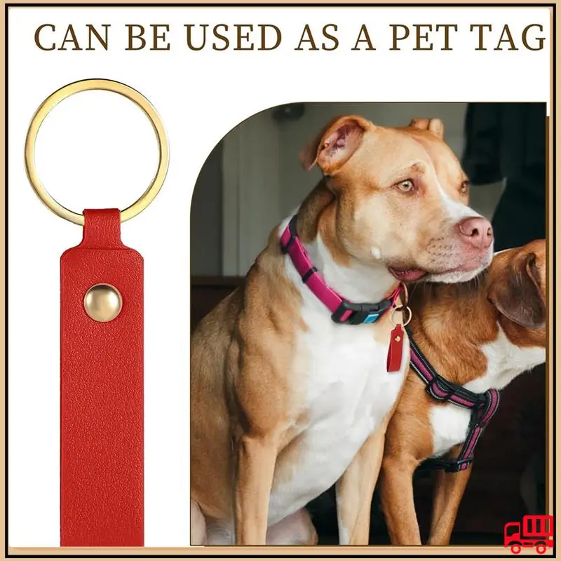 

Reliable 100Pcs PU Leather Keychain Blanks With Gold Rivet And Metal Rings, Multicolor Key Chain Making Kit, Leather Fob Kit