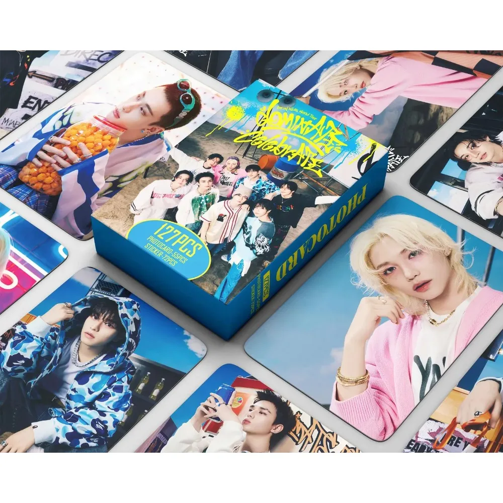 New 127pcs/set Idol Kpop World Tour dominATE:celebrATE Photocards Stickers Merch Lomo Cards Photo Card for Fans Collection