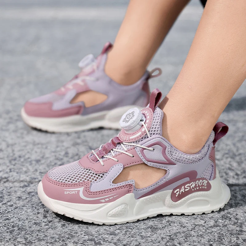 Ventilation Design Kids Leisure Shoes Bendable Base Comfortable Wearing All Day Casual Sneakers