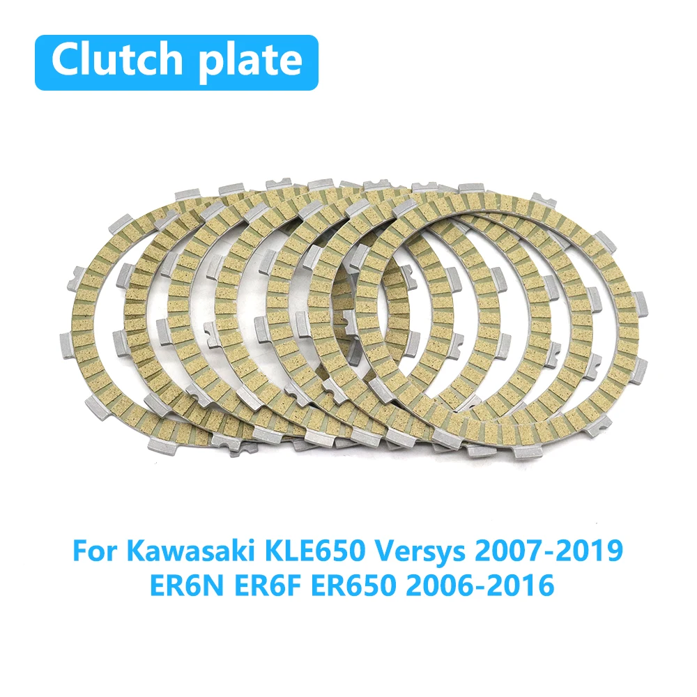 

For Kawasaki ER 6N ER6N KLE650 Versys 2007-2019 ER6N ER6F ER650 Motorcycle Clutch Friction Disc Steel Plate Kit Accessories