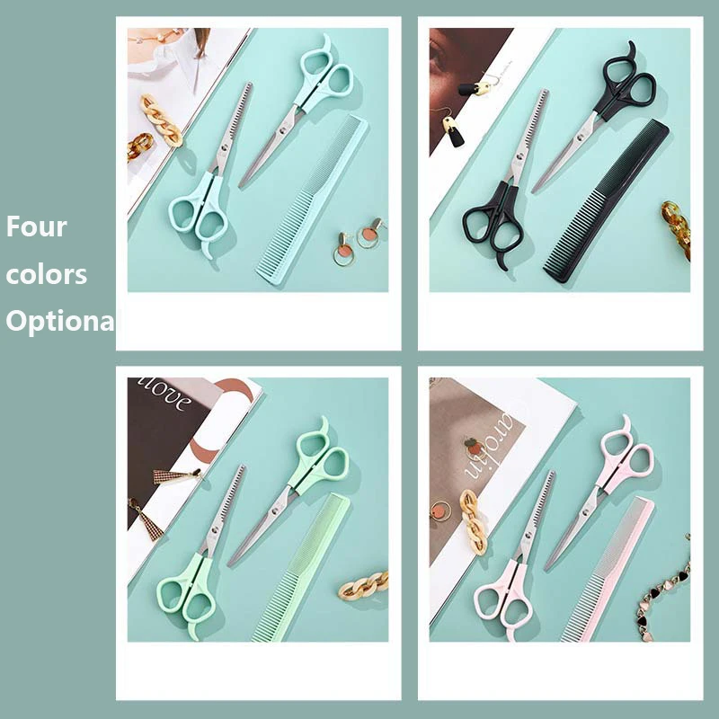 Special Bangs Hair Cutting Set for Hairdressing Scissors, Thinning Teeth Scissors, Flat Cutting Tools, Scissors