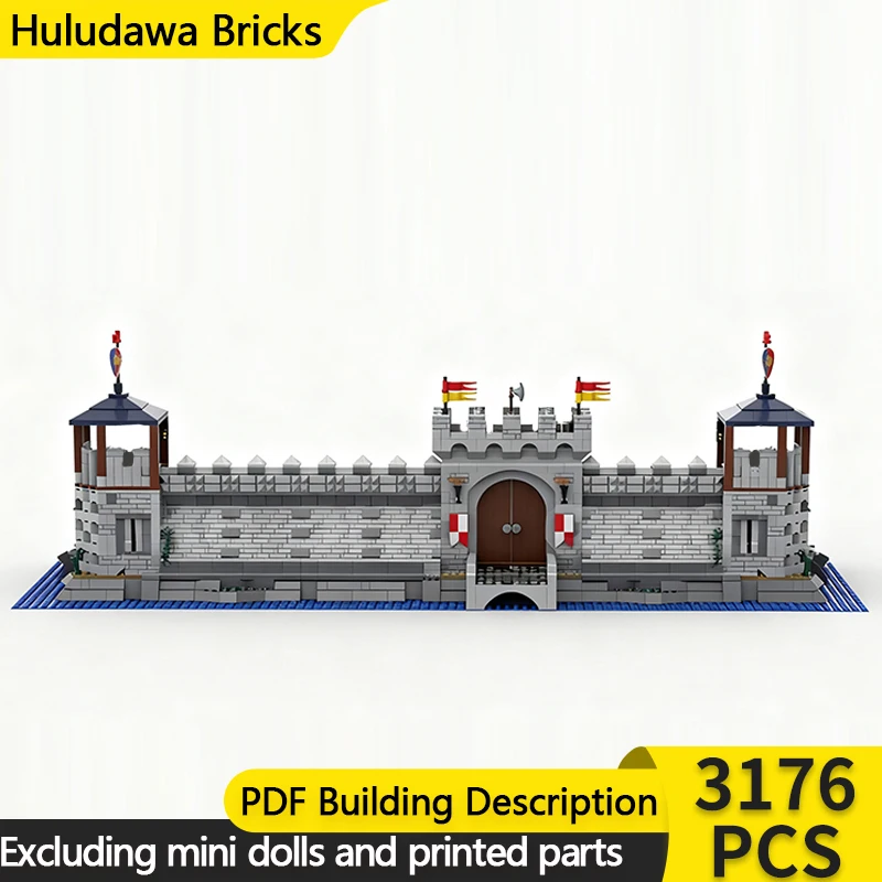 

Medieval Castle Model MOC Building Bricks Castle Wall Gate Modular Technology Children Holiday Gifts Assemble Toys Suit
