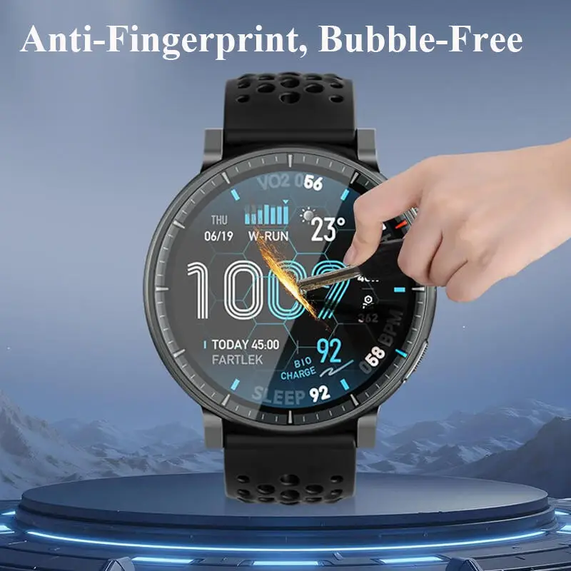 1-5PCS Ultradünne Displayschutzfolie für Amazfit Active Max TPU HD Anti-Kratz-Schutzfolie für Amazfit Active Max Zubehör – Detail 6