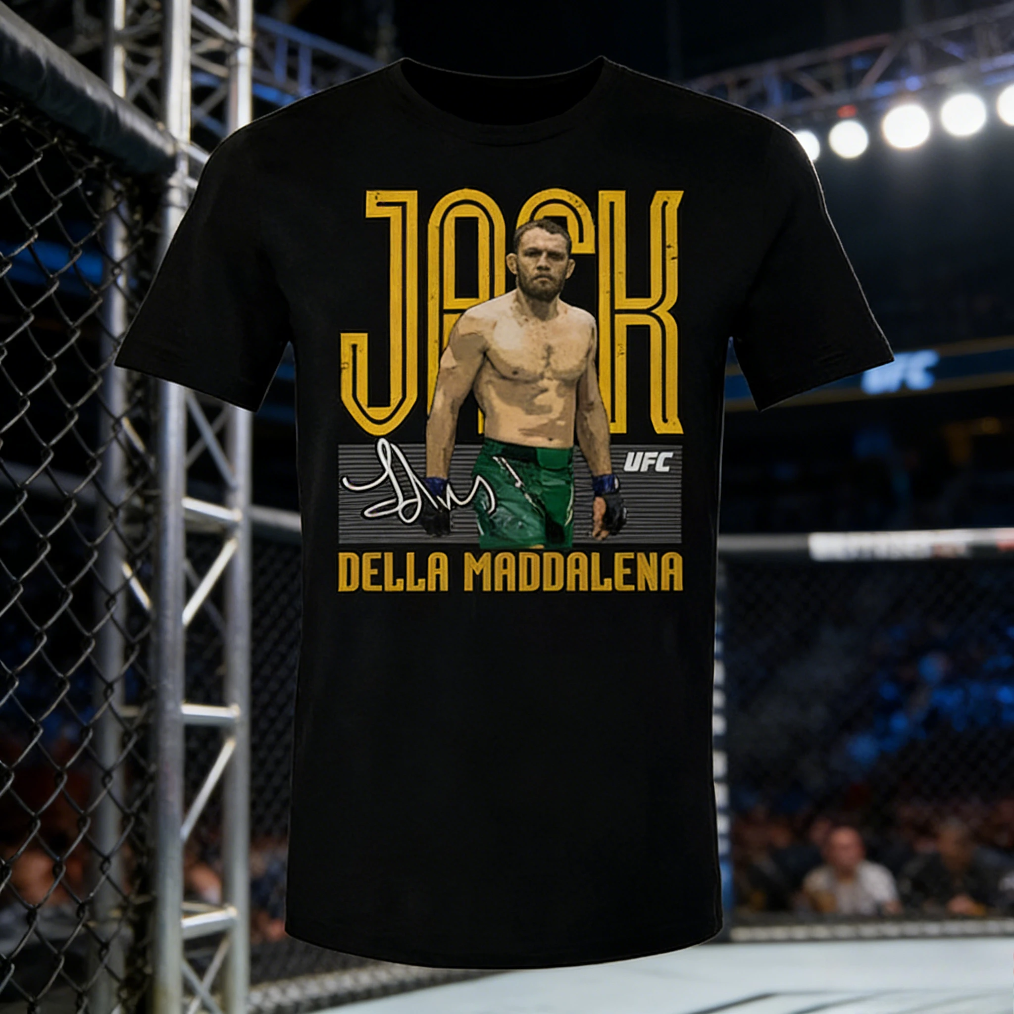 

UFC Player Jack Della Maddalena 2026 Летняя свободная повседневная футболка из 100% чистого хлопка большого размера, подходящая для мужчин и женщин