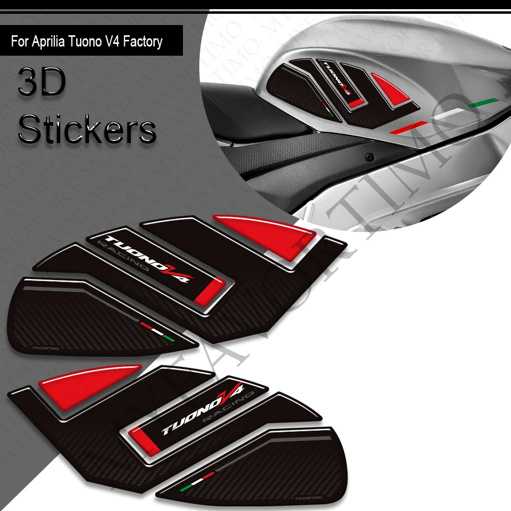 2025 دراجة نارية لأبريليا تونو V4 مصنع 1100 خزان وسادة غطاء القبضات الغاز زيت الوقود عدة ملصقات الركبة الشارات حماية 2021-2026