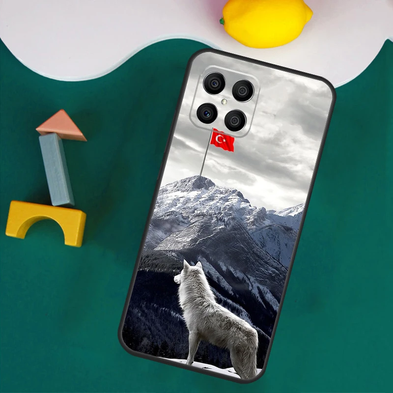 حافظة علم تركيا لهاتف Honor Magic 7 5 6 Lite Honor 200 Pro 50 70 90 Lite X9a X8a X8 X9 X8b X9c X9b