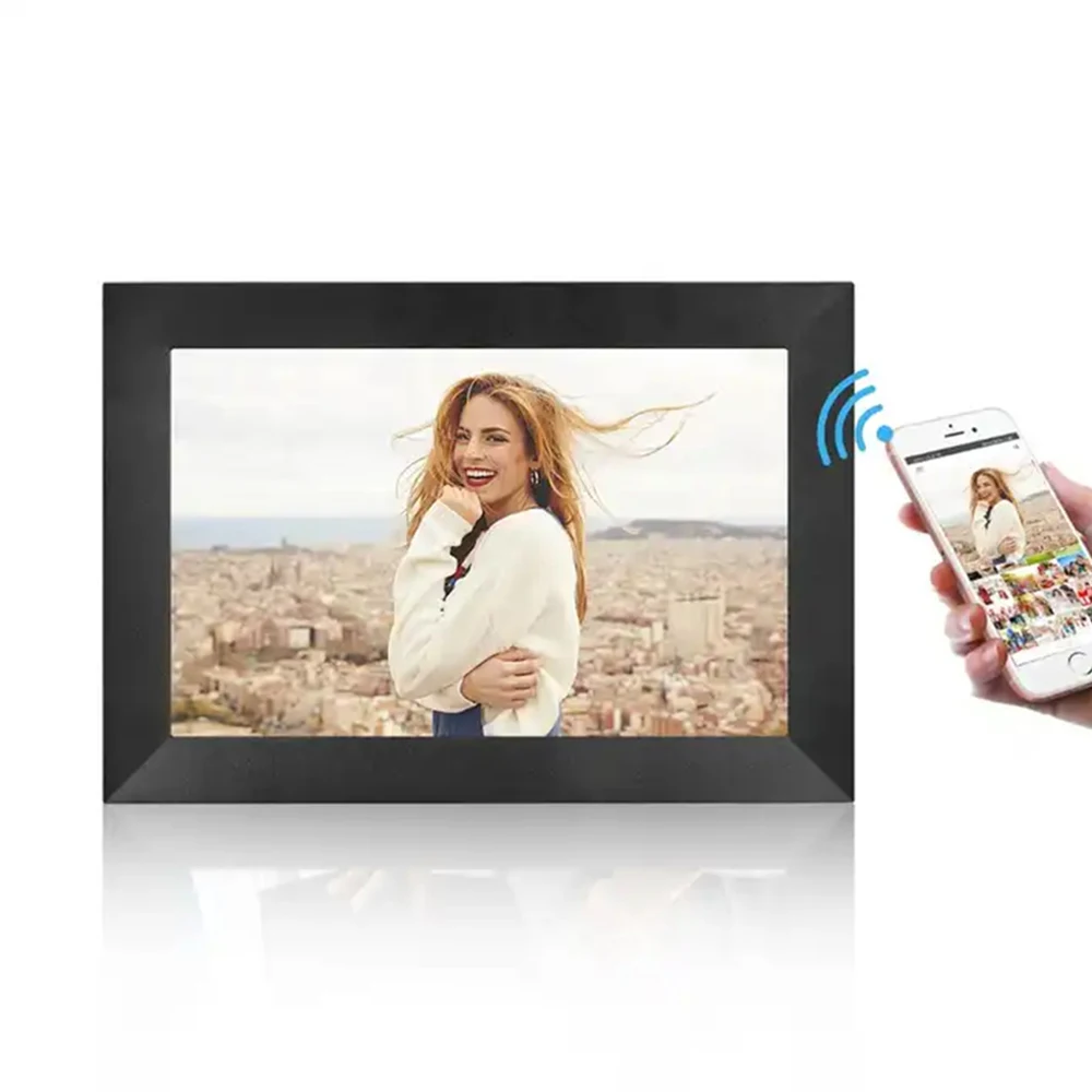 Full HD Digital Photo Frame with Wi-Fi Touch Screen Video Playback MP3 Audio-Universal Ads LCD Picture Frame