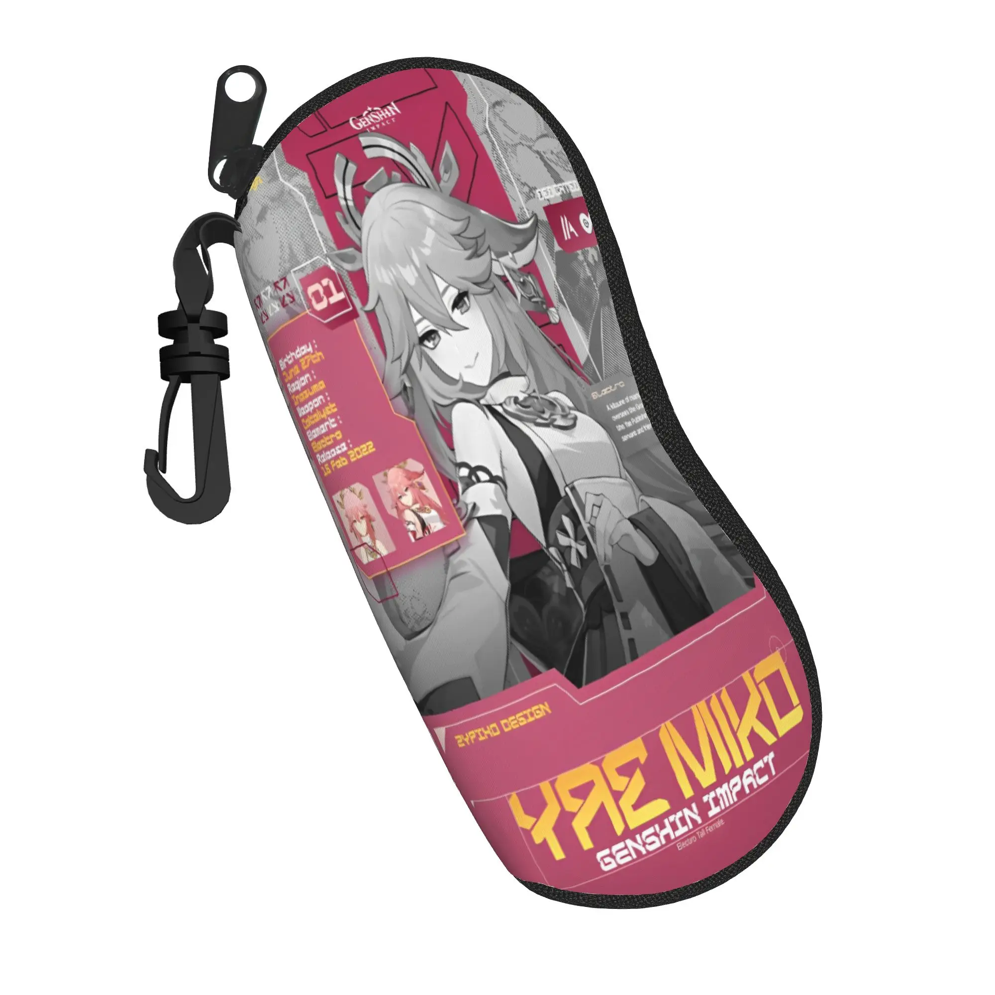 Harajuku yae miko genshin impact Glasses Case New Box  Eyeglasses Storage Box Anti-Pressure Eye Contacts Case
